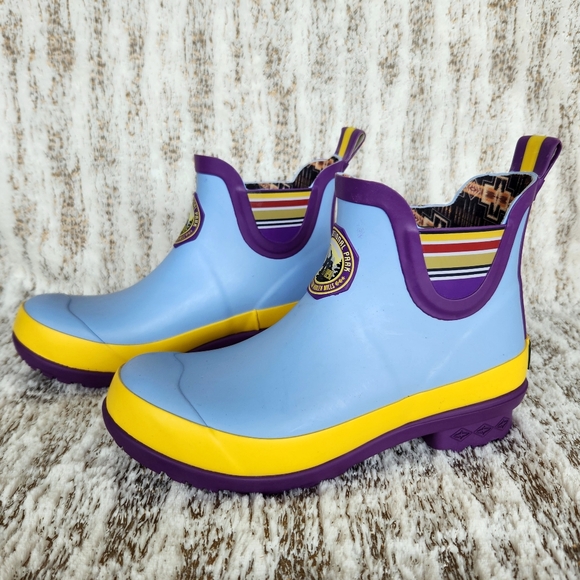 Pendleton Ankle Rain Boots Yosemite California National Park Blue Women's Size 6 - Picture 2 of 16
